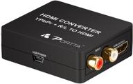 📺 portta component rgb ypbpr to hdmi converter adapter for dvd psp xbox 360 ps2 nintendo ngc logo