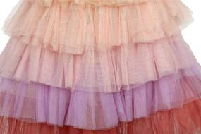 img 1 attached to 🌸 Flower Girl Dresses with Strap, Lace, Tiered Tutu, and Tulle - Maxi Style for Parties