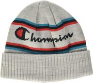 champion mens winter beanie black sports & fitness for running logo