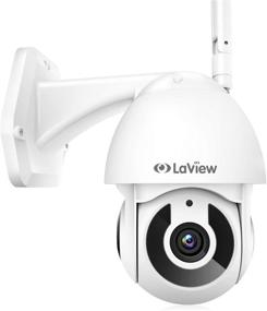 img 4 attached to 📷 LaView Outdoor Security Camera, 1080P HD Wi-Fi Home Surveillance Cameras with 360° Pan/Tilt View, Night Vision, 2-Way Audio, IP65 Weatherproof, Motion Detection Alert, Easy Setup, USA Cloud Service, Compatible with Alexa