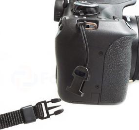 img 1 attached to 📸 Foto&amp;Tech 2 Pack QD Connector Loops for Camera Neck Strap - Compatible with Fujifilm, Samsung, Sony, Olympus, Panasonic, Canon, Nikon, Pentax, Compact Cameras and Point and Shoots