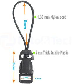 img 3 attached to 📸 Foto&amp;Tech 2 Pack QD Connector Loops for Camera Neck Strap - Compatible with Fujifilm, Samsung, Sony, Olympus, Panasonic, Canon, Nikon, Pentax, Compact Cameras and Point and Shoots