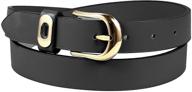 👗 women's leather belts with stylish buckles - fashionable accessories for dresses logo