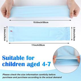 img 2 attached to 👧 Hicarer Kids Sun Protection Arm Sleeves: Cooling Ice Silk Arm Covers for Cycling, Golf & Outdoor Sports (10 Pairs)