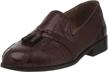 stacy alberto tassel loafer cognac logo