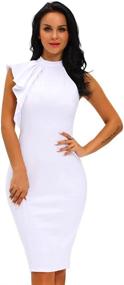 img 3 attached to 💃 Stylish Ruffle Sleeve Shoulder Women's Clothing by Eastylish