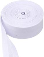 🎀 mangocore 100% cotton bias binding tape - size: 25mm (1 inch) / 2.5cm, 30 yards - assorted colors - diy garment accessories wholesale (white) logo