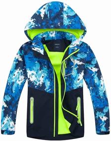 img 4 attached to High-quality Kids' Rain Jackets: Welity Lightweight Waterproof Hooded Raincoats for Boys & Girls