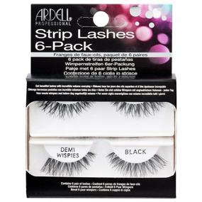 img 4 attached to 💃 Подчеркни свою гламурность с помощью искусственных ресниц Ardell Strip Lashes Demi Wispies Black - 6 пар в упаковке!