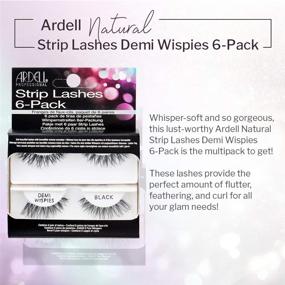 img 1 attached to 💃 Подчеркни свою гламурность с помощью искусственных ресниц Ardell Strip Lashes Demi Wispies Black - 6 пар в упаковке!