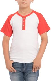 img 3 attached to 👕 Certified Organic Baseball-Style Boys' Clothing: SOIZZI Sensitive Tops, Tees & Shirts