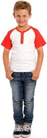 img 4 attached to 👕 Certified Organic Baseball-Style Boys' Clothing: SOIZZI Sensitive Tops, Tees & Shirts