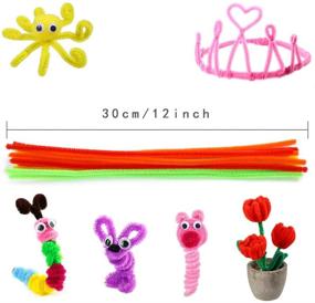 img 2 attached to 🎨 Caydo 324-Piece Craft Pipe Cleaners: 27 Vibrant Colors Chenille Stems for Creative DIY Art Projects and Decorations (6mm x 12 inch)