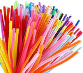 img 3 attached to 🎨 Caydo 324-Piece Craft Pipe Cleaners: 27 Vibrant Colors Chenille Stems for Creative DIY Art Projects and Decorations (6mm x 12 inch)