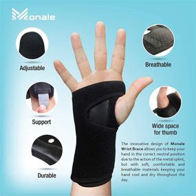 img 1 attached to MONALE Carpal Tunnel Wrist Support