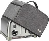 🍞 homest toaster dust cover: grey, compatible with cuisinart 4 slice toaster logo