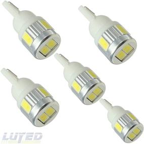 img 4 attached to 🚗 LUYED T10 LED Car Lights Bulb - 5x 3W 6 SMD Super Bright White 5630 5730 for 194 168 2825 W5W