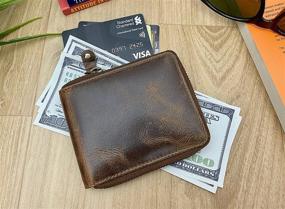 img 1 attached to 🔒 Enhanced Security Men's Accessories: Liberty Leather Bi Fold Wallets, Card Cases & Money Organizers with Blocking Technology