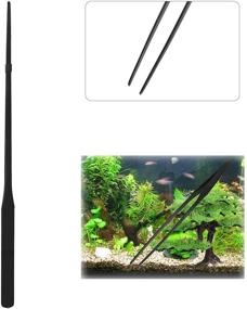 img 1 attached to 🐠 CLCLQQ 4-in-1 Aquatic Plant Aquarium Tools with Stainless Steel Tweezers, Scissors, Spatula, and Carrying Bag - Ideal for Fish Tank Maintenance