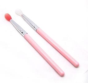 img 2 attached to Silicone Lip Brush Set - 2pcs 🖌️ Cosmetic Makeup Brushes for Eyebrow and Lip Application