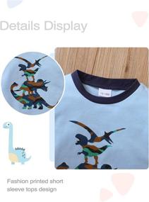 img 2 attached to 👕 Clothes Clothing Boys' Clothing Sets with Stylish T-Shirt Printing