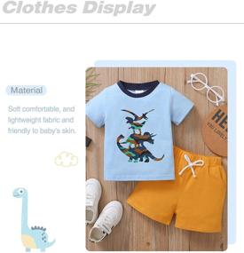 img 3 attached to 👕 Clothes Clothing Boys' Clothing Sets with Stylish T-Shirt Printing