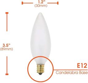 img 2 attached to 💡 Illuminate Your Chandelier with 60W Incandescent Frosted Chandelier Light Bulb