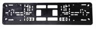 🚗 universal euro license plate holder - standard black mounting frame/bracket logo