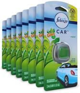 febreze car air freshener vent clip, gain original scent - 8 count - odor eliminator logo