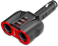 🚀 rocketek 2 socket + 3 qc3.0 usb port car charger 120w: ultimate 5-in-1 multifunction adapter for smart devices logo