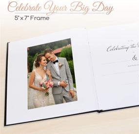 img 2 attached to Elegant TopHat Leather Wedding Guest Book Set: Complete with Professional Picture Frame, Guest Cards, and Polaroid-Friendly Blank Pages (96 Pages)
