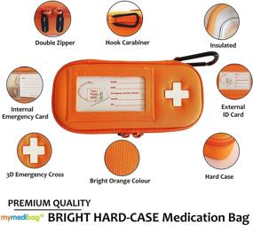 img 3 attached to MyMediBag Hard Case Insulated Medication Organizer – Enhanced Visibility and Portability