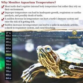 img 2 attached to 🐠 SunGrow Aquarium Sticker Thermometer - Accurate Tank Temperature Measurement for Fish, Shrimps & Turtles - Easy Peel & Stick Installation, 2 Color Indicators