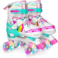 🕹️ hawkeye kids roller skates with light-up wheels - adjustable boys' and girls' roller skates logo