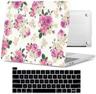 🌺 bizcustom hard painting case for macbook pro 16 inch 2019 model a2141: rubberized customize pattern cover and keyboard skin (classical floral) – stylish protection for retina and touch bar id logo