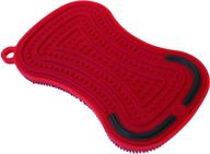 🧽 efficient cleaning with kuhn rikon stay clean 3-in-1 scrubber red logo