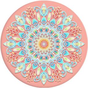 img 3 attached to 🔮 Улучшенные PopSockets: Sorbet Mandala PopGrip с заменяемой верхней частью для улучшенного опыта смартфона и планшета