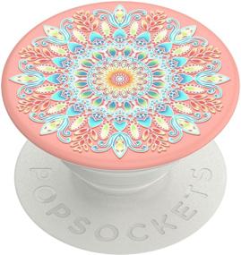 img 4 attached to 🔮 Улучшенные PopSockets: Sorbet Mandala PopGrip с заменяемой верхней частью для улучшенного опыта смартфона и планшета