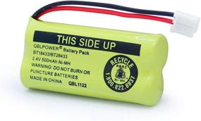 img 3 attached to 🔋 QBLPOWER 2.4V Rechargeable Battery - Compatible AT&amp;T Vtech Phones BT18433 BT184342 BT28433 BT284342 BT-8300 BATT-6010 BT1011 BT1018 BT1022 BT1031 89-1326-00-00/89-1330-01-00/CPH-515D (Pack of 2)