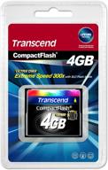 💾 улучшенная производительность transcend ts4gcf300 4gb 300x компакт флэш-карта логотип