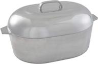 приготовьте бурю с imusa usa тяжелой кастрюлей cajun oval из литого алюминия 18 дюймов, серебристая! логотип