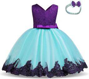 img 3 attached to 👸 HNXDYY Little Girls Princess Dress - Fancy Party Costume for Girls