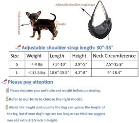 img 3 attached to 🐾 Autlet Dog Sling Carrier - Hands-Free, Breathable Mesh Travel Dog Backpack, Adjustable Puppy Carriers for Small Dogs and Cats - Safe & Convenient