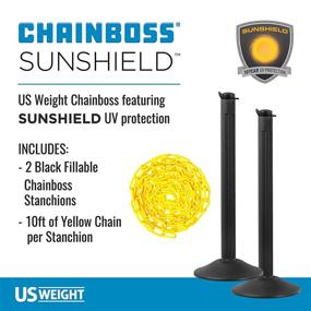 img 3 attached to 🔗 US Weight - U2003YC ChainBoss Stanchion With 10-Foot Chain