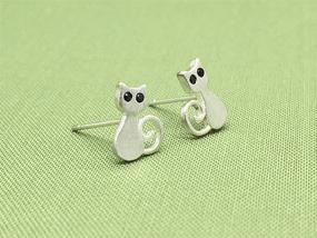 img 1 attached to Tabwing Sterling Silver Stud Earrings