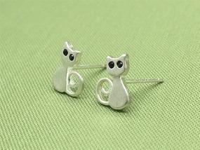 img 2 attached to Tabwing Sterling Silver Stud Earrings