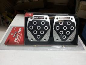 img 2 attached to 🚗 Pilot Automotive PM-211SZ Silver Pedal Set with Black Insert (3 Pieces)
