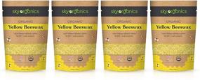 img 4 attached to 🐝 Sky Organics Organic Yellow Beeswax Pellets - 4 Pack (1lb each) | 100% Pure USDA Organic Beeswax | Pesticide-Free, Triple Filtered Easy Melt Beeswax Pastilles for DIY Candles, Skin Care, Lip Balm