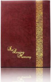 img 4 attached to 📚 In Loving Memory: SmartChoice Funeral and Memorial Service Guest Register Book, Burgundy Leatherette, Split Ring Format, 7.25x10 Inches