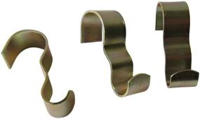 img 1 attached to 25 Pack of Brass Plated Steel Molding Hooks: Enhance Wall Art Display with Picture Rail Hangers